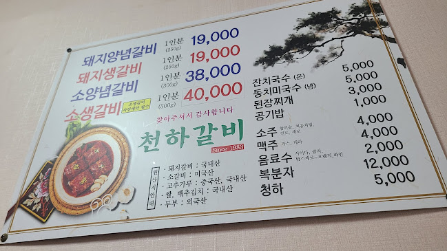 Opinii despre 천하갈비 în 속초시 - 외식업