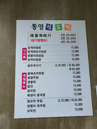 Opinii despre 통영식도락 în 통영시 - 외식업