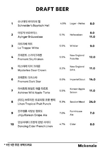 맥켄지 달동점 Mckenzie Pub